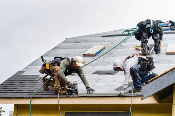 Professional Flat Roof Repair technician working in Westfield, MA